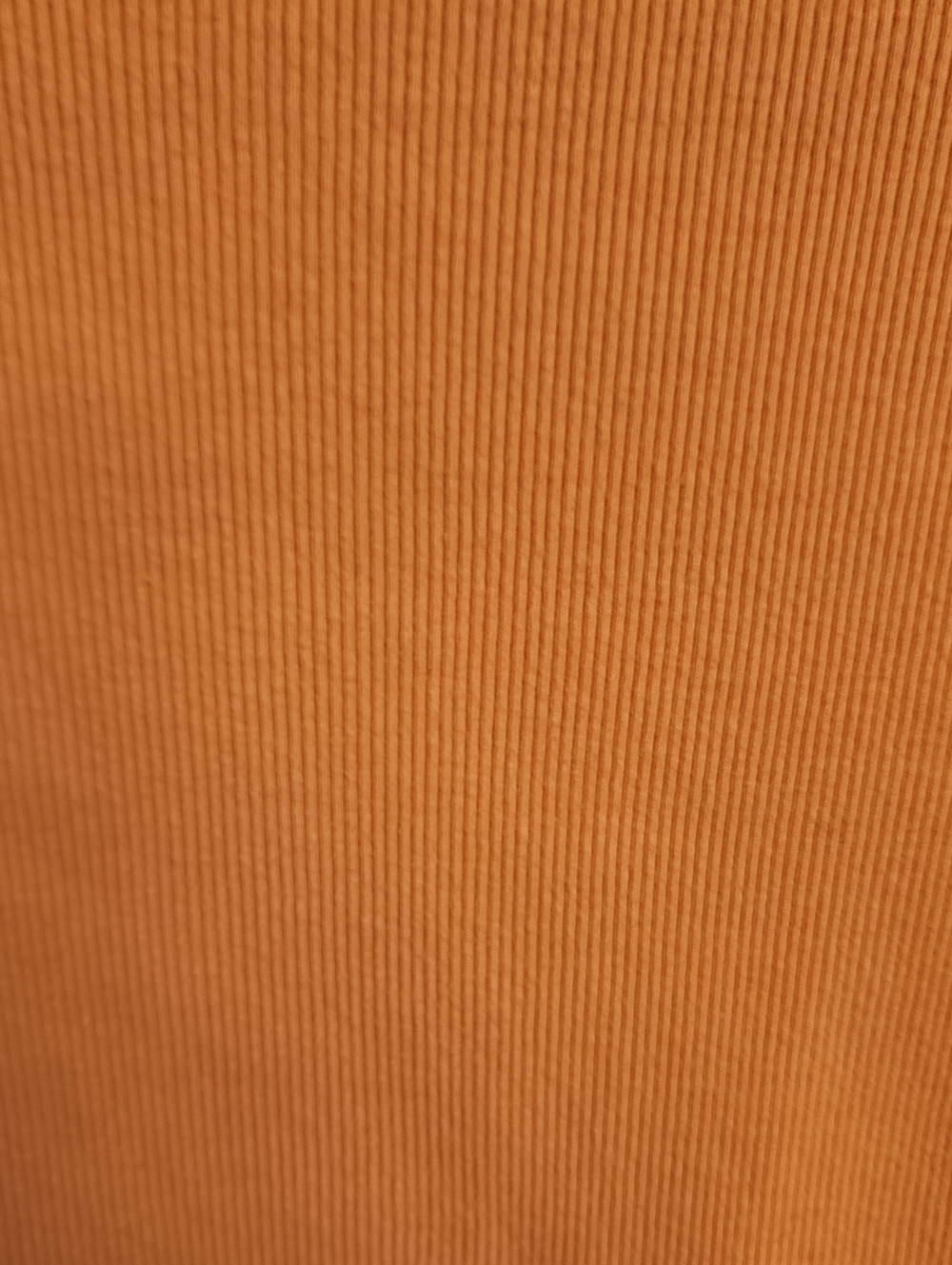 Anthropologie Women's Orange Short Sleeve Cropped Ribbed Tee - Picture 3 of 16